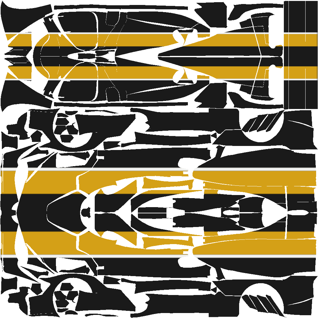 Schwarz mit goldenem Schulterband