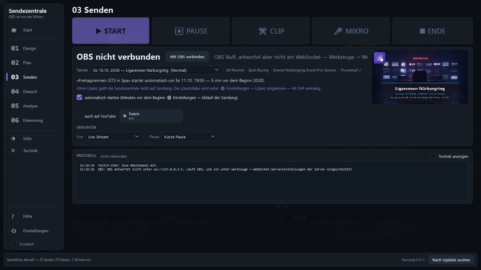 Regie mit den vier grossen Knöpfen